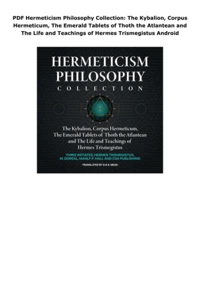 hermes pdf|hermeticism PDF.